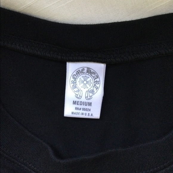 CHROME HEARTS HORSESHOE “LOS ANGELES” LONG SLEEVE TEE T-SHIRT BLACK AUTHENTIC M - Picture 8 of 12